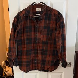 Universal Thread Women's Oversized Plaid Button Down Shirt | Size Small